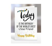 The Worlds Best Close Friend, men, women, him, her, gifts or presents, happy birthday, funny, joke, silly, A5-214_55
