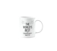 The Worlds Best Cybersecurity Analyst Mug, Happy Birthday Gifts for Colleague, Coworker, Boss, Manager, Leaving Present, Female, Male, Men, Women, Christmas, mm-CA-326a_82