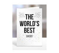 The Worlds Best Daddy, Card Gifts for Men, Women, Him, Her, Happy Birthday, Presents for Christmas, Funny, Silly, Joke, A5-326a_76