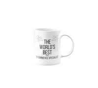 The Worlds Best E-Commerce Specialist Mug, Happy Birthday Gifts for Colleague, Coworker, Boss, Manager, Leaving Present, Female, Male, Men, Women, Christmas, mm-CA-326a_103