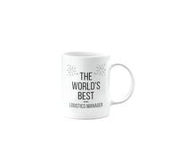 The Worlds Best Logistics Manager Mug, Happy Birthday Gifts for Colleague, Coworker, Boss, Manager, Leaving Present, Female, Male, Men, Women, Christmas, mm-CA-326a_191