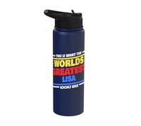 The World's Best Name for Lisa Funny Lisa Stainless Steel Insulated Water Bottle