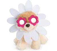 The Worlds Cutest Dog Boo Itty Bitty Boo Daisy Flower #61 Stuffed Animal Plush, Pink And White, 5
