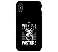 The Worlds My Pasture Llama Case for iPhone X/XS