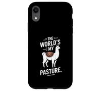 The Worlds My Pasture Llama Case for iPhone XR