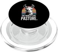 The Worlds My Pasture Llama PopSockets PopGrip for MagSafe