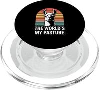 The Worlds My Pasture Llama PopSockets PopGrip for MagSafe