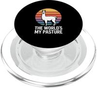 The Worlds My Pasture Llama PopSockets PopGrip for MagSafe