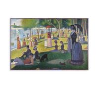 The World's Top 100 Paintings A Sunday Afternoon on The Island of La Grande Jatte by Georges Seurat Poster Print for Teen Boys Room Canvas Wall Art Ca