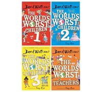The World's Worst Children Series by David Walliams: Illustrated 4 Books Collection Set (The World’s Worst Children 1, 2, 3 and The World’s Worst Teachers)