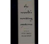 The World's Writing Systems