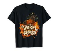 The Worm Has Spoken Funny Woolly Bear Weather Joke Value Graphic T-Shirt