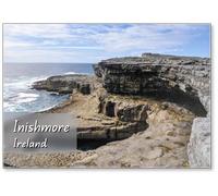 The Worm Hole, Natural Pool in Inishmore, Aran Islands, Ireland, Fridge Magnet
