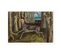 The Wounded Deer Frida Kahlo Poster, Classic Art Painting Print, Art Exhibition Neutral Wall Art, Vintage Minimalist Home Decor Picture, A4 (Print Only) - 29.7x21cm
