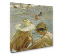 The Wounded Foot by Joaquin Sorolla Y Bastida Canvas Print | Gallery Wrapped 30mm Frame Wall Art | 14x14 inches | Ready to Hang | Modern Picture | Living Room Bedroom Lounge Office
