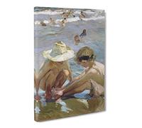 The Wounded Foot By Joaquin Sorolla Y Bastida Canvas Print | Gallery Wrapped 30mm Frame Wall Art | 24x16 inches | Ready to Hang | Classic Picture | Living Room Bedroom Lounge Office