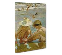 The Wounded Foot By Joaquin Sorolla Y Bastida Canvas Print | Gallery Wrapped 30mm Frame Wall Art | 30x20 inches | Ready to Hang | Classic Picture | Living Room Bedroom Lounge Office
