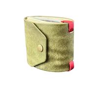The Wrap Wallet Fast Access Holder for Leather Wallet Organizer Handy Purse with Clasp Storage for Fragile Items (Yellow, One Size)