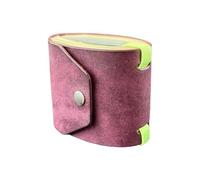 The Wrap Wallet Fast Access Holder for Leather Wallet Organizer Handy Purse with Clasp Storage for Fragile Items (Purple, One Size)