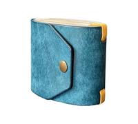 The Wrap Wallet Fast Access Holder for Leather Wallet Organizer Handy Purse with Clasp Storage for Fragile Items (Blue, One Size)