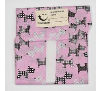 the Wrapper, Re Wrap It Sandwich Bags, Pink Scotty Dog, No Waste Packaging, Eco Friendly, Reusable Food Wraps. Made In Scotland.