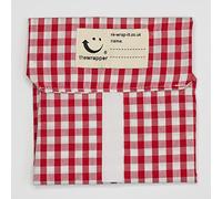 the Wrapper, Re Wrap It Sandwich Bags, Quarter inch Red Check, No Waste Packaging, Eco Friendly, Reusable Food Wraps. Made In Scotland.