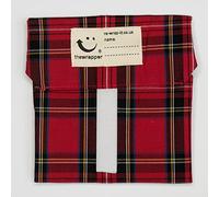 the Wrapper, Re Wrap It Sandwich Bags, Royal Stewart Tartan, No Waste Packaging, Eco Friendly, Reusable Food Wraps. Made In Scotland.