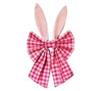 The wreath bow, with rabbit ears design, spring Easter basket bows, for wall decoration, indoor, spring decoration, home, outdoor, cabinet, party