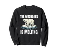 The Wrong ICE Is Melting Bold Activism 2026 Polar Bear Y2K Sweatshirt