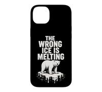 THE WRONG ICE IS MELTING Cool Polar Bear on Iceberg Case for iPhone 14 Plus