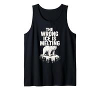THE Wrong ICE is Melting Cool Polar Bear on Iceberg Tank Top