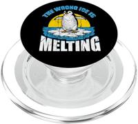 The Wrong Ice is Melting Funny Penguin Political Protest PopSockets PopGrip for MagSafe