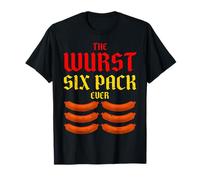 The Wurst Six Pack Ever. Funny Oktoberfest Wurst Ever T-Shirt