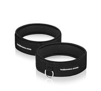 THE X BANDS - Fitness Bands Resistance - Booty Band - Glute Bands - Squat Bands for Thighs - Thigh Straps - Thigh Exercise Band - Leg Cuffs - Thigh Strap for Cable Machine - Black