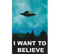 The X-Files I Want to Believe Poster Tin Sign Vintage Metal Sign 8X12 Inch