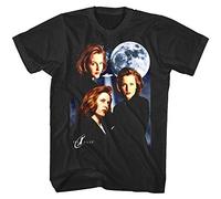 The X Files Many Moods of Dana Scully Men's T Shirt Moon Gillian Anderson FBI M Black