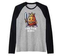The Yam King Sweet Potato Thanksgiving Funny Side Dish Raglan Baseball Tee