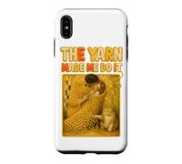 The Yarn Made Me Do It Funny Knitting Crochet Humor Quote Case for iPhone XS Max