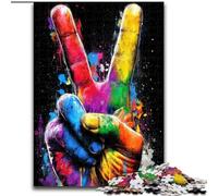 The Yeah Gesture Jigsaw Puzzles for Teenagers 1000 Piece, Help The Brain Exercise Addictive Toys to Cultivate Patience Perfect Decoration (size 50x75cm)