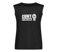 The Year Funny Dad Offensive Rude Top Printed Graphic Mens Top Men's Vests Tank Tops O-Neck 100% Cotton Undershirts Unisex Sleeveless T-Shirt XXXL Black