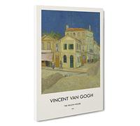 The Yellow House Vincent Van Gogh Canvas Print | Gallery Wrapped 30mm Frame Wall Art | 30x20 inches | Ready to Hang | Impressionist Picture | Living Room Bedroom Lounge Office