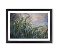 The Yellow Irises by Claude Monet Framed Print | A2 Black Framed Wall Art | Ready to Hang | Modern Historical Picture | Living Room Bedroom Lounge Office