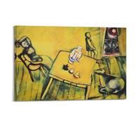 The Yellow Room by Marc Chagall Painting Art Poster Wall Art Prints Photo Picture Paintings Room Decor Home Decorative 16x24inch(40x60cm)