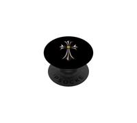 The Yellow Shine Diamonds Silver Cross PopSockets Adhesive PopGrip