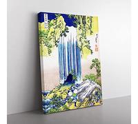 The Yoro Waterfall In Mino Province By Katsushika Hokusai Asian Japanese Canvas Wall Art Print Ready to Hang, Framed Picture for Living Room Bedroom Home Office Décor, 60x40 cm (24x16 Inch)