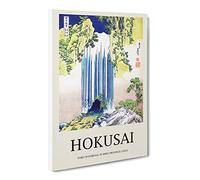 The Yoro Waterfall In Mino Province By Katsushika Hokusai Exhibition Museum Asian Japanese Canvas Wall Art Print Ready to Hang, Framed Picture for Living Room Home Office Décor, 20x14 Inch (50x35 cm)