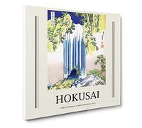 The Yoro Waterfall In Mino Province By Katsushika Hokusai Exhibition Museum Asian Japanese Canvas Wall Art Print Ready to Hang, Framed Picture for Living Room Home Décor, 20x20 Inch (50x50 cm)