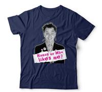 The Young Ones Hands Up Who Likes Me? Unisex T-Shirt - Funny Rik Mayall Comedy Tee - M Navy