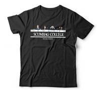 The Young Ones Scumbag College Collage Unisex T-Shirt Funny Retro University Challenge Tee - 4XL Black