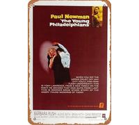 The Young Philadelphians Movie Plaque Poster Metal Tin Sign 8" x 12" Vintage Retro Wall Decor